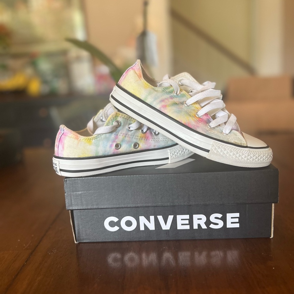 Converse Pink and Yellow Sneakers Low-Top Canvas